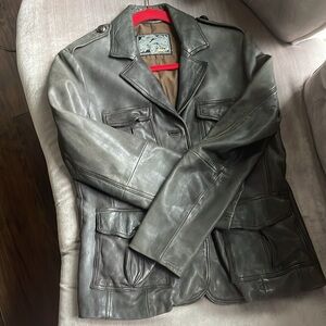 Lamb nappa jacket, size 36